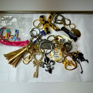 17 PCS / BULK Assorted Keychains